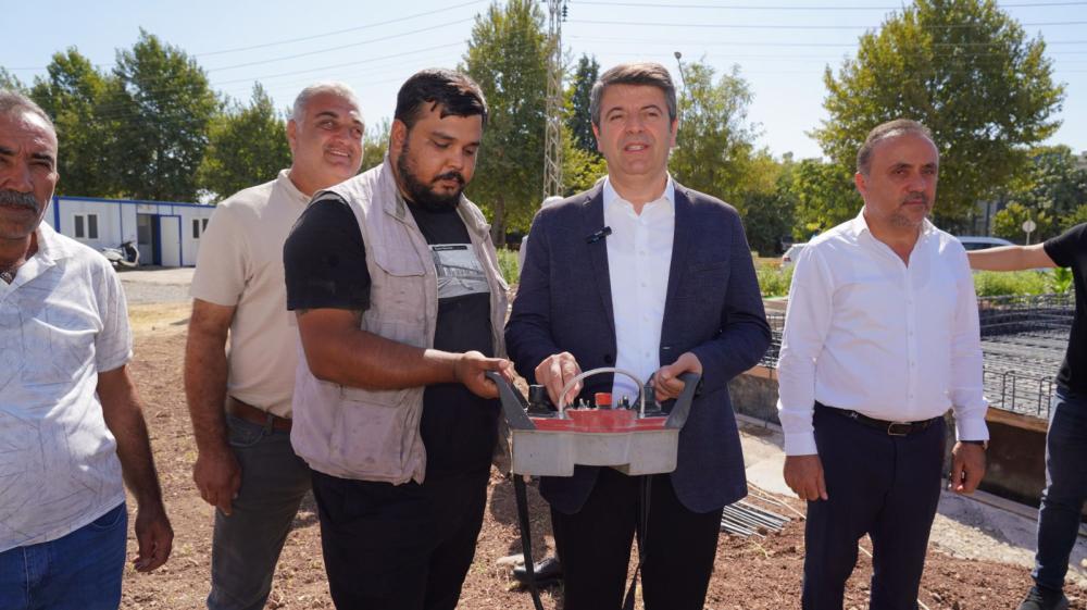 ADIYAMAN BELEDİYE BAŞKANI TUTDERE, İLK KREŞİN TEMELİNİ ATTI