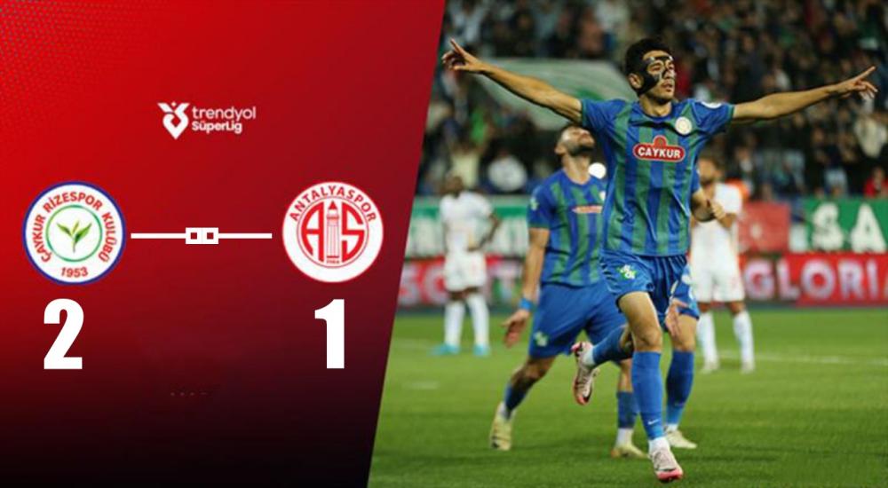 ÇAYKUR RİZESPOR 5 MAÇ SONRA KAZANDI: ANTALYASPOR’U 2-1 YENDİ