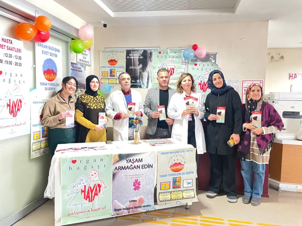 GÖLBAŞI DEVLET HASTANESİ'NDEN ORGAN BAĞIŞI HAFTASINDA FARKINDALIK ÇALIŞMASI