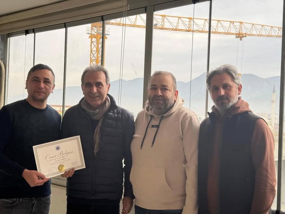 Osmaniye İnşaat Mühendisleri Odası’ndan 40 Yıllık Başarıya Ödül