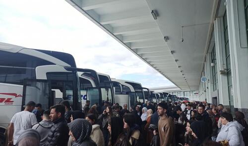 BAYRAM TATİLİ SONA ERDİ, AŞTİ'DE DÖNÜŞ YOĞUNLUĞU YAŞANDI