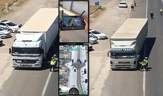 ŞANLIURFA'DA DRONE DESTEKLİ TRAFİK DENETİMİ! 205 BİN LİRA CEZA KESİLDİ