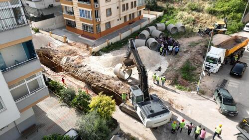 ADANA'DA BİR YAĞMUR SUYU HATTI DAHA
