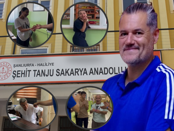 BEKİR ÖĞRETMEN GÖNÜLLERE DOKUNDU, TÜM OKULU GÜLÜMSETTİ