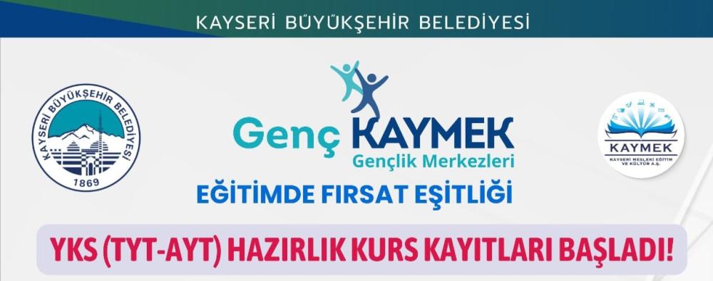 KAYSERİ BÜYÜKŞEHİR’DEN GENÇLİĞE GÜÇLÜ DESTEK: ÜCRETSİZ YKS KURS KAYITLARI BAŞLADI